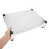 Kitchen Storage Rack Stainless Steel Silver for Induction Cooker V1366-AZ2-W-19325