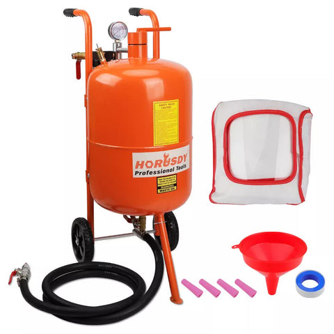 40L Sandblasting Tank Portable Sand Grit Blaster Abrasive Gun Car Trucks V465-86423