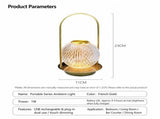 French Light Luxury Portable Crystal Ambient Light, Touch 3-Color Dimming USB Rechargeable, Bedroom V1232-WHTD-001