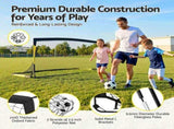 Everfit Pop Up Soccer Goals 2 Piece Set Target Net Kids Indoor Outdoor SN-B-PUP-21TT-YE