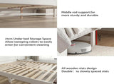 Artiss Queen Wooden Bed Frame and 2 Bedside Table Bedroom Furniture Set WBED-F-RAWDO-Q-BS-06-BGX2