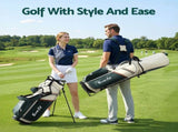Everfit Golf Stand Bag Lightweight Carry Bag Dual Strap Club Divider GOLF-B-BAG-STAND-B-GN