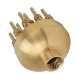 Fountain Nozzle Brass 3 Layers Adjustable Water Fountain Nozzle Spray Sprinkler for Garden Park Pond V1294-YM0703-3111230049412