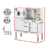 Keezi Kids Kitchen Play Set Wooden Pretend Toys Cooking Children Storage Golden PLAY-WOOD-DISPENSER-GD