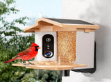 Smart Bird Feeder with 2K-4K Ultra HD AI Bird Recognition, Solar-Powered Outdoor Camera Feeder for V1341-ZY-PMMZGZ8P-1080P-APRICOT