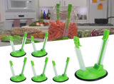 6Pcs Food Storage Bag Holder Stand HandsFree Bag Racks Home Kitchen Accessory Green V1294-YM0718-3118200280111