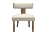 Artiss Dining Chairs Set of 4 Linen Fabric Wooden Beige UPHO-C-DIN-02-FA-BGX4