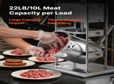 Manual Sausage Stuffer, 22 LBS / 10 L Vertical Meat Stuffer, Dual-Speed Sausage Casing Meat Filling V952-SDKGCJLS10L06EIN0001V0