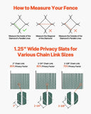 Bottom Locking Privacy Slats, Single-Wall Vertical Bottom-Locking Slats for Chain-Link Fence, V952-DBYSBTDBPE4FL2OHIV0