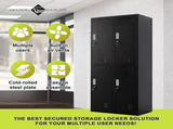 Four-Door Office Gym Shed Storage Locker V63-834611