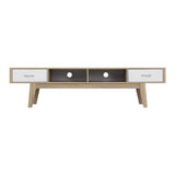 Artiss TV Cabinet Entertainment Unit 180cm Oak White Gary FURNI-G-TONI-TV180-AB