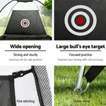 Everfit 3M Golf Practice Net And Training Mat Set Driving Target Black TENT-BK-GOLF-MAT-M