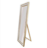Gold Beaded Framed Mirror - Free Standing 50cm x 170cm V292-MIRR-BDD013