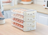 Double Layer Egg Drawer Transparent Lengthen Independent Slot Egg Holder Egg Storage Container for V1294-YM0703-3118230118312