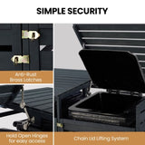 PlantCraft Triple Wood Wheelie Bins Storage Shed, 3 Door Garbage Rubbish Bin Enclosure V219-GBGWODPCW3DA