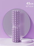 Purple High-Density 3D Trigger Point Foam Roller - Solid Core Massager for Deep Tissue Muscle V888-ELOSUNG36042
