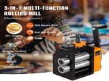 Rolling 3"/76 mm Jewelry Rolling Mill Machine, 1 2 Gear Ratio, 3-in-1 Multi-function Rolling V952-SHYYPJ3H10000SGWWV0