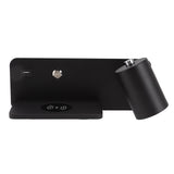LED Wall Light USB Interface Wireless Charging LED Wall Lamp for Living Room Bedroom 85265V Black V1294-YM3119220151213-0421