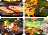 6 Pcs Marshmallow Roasting, 32 Inch Long Stainless Steel SmoresSticks Extendable Marshmallow V1259-DP01-A-2608