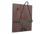 Motorcycle Helmet Rack with Jacket Hook Wood and Iron Wall Helmet Display Stand for Motorcycle Bike V1294-YM0901-3117230283811