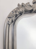 LUX Arch French Provincial Ornate Mirror - Antique Silver V292-MIRR-LUX002