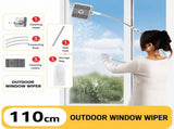 Lightweight Interior & Exterior Window Cleaner with 110cm Extendable Aluminium Pole & 3 Cleaning Pad V888-ELOSUNG55116-2