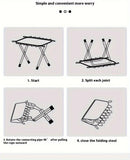 Folding Camping Stool with Hook 660g Lightweight Oxford Cloth Collapsible Seat for Fishing Picnic V1232-HWZDD002