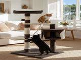 CARLA HOME 140cm Cat Tree for Indoor Cats with Plush Perch, Sisal Scratching Posts & Condo for LSB-36380