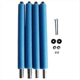 Trampoline pole replacement, equipped with collision protection device and screw shell straight pipe V1366-AZ2-W-14429