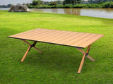 Levede Folding Camping Table Portable Oak OD1041