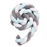 Baby Braided Crib Bumper Long Baby Nursery Cushion Knot Soft Snake Pillow V1294-YM0901-JY25528-01