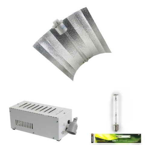 600w HPS Grow Light Kit with Son-T Bulb and 70cm X 62cm Reflector and Ballast V260-HH-DSZ-35