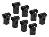 8 Sets 28mm T Shape Pipe Clamp with Bolts and Nuts Metal End Rail Clamps for Chain Link Fence V1294-YM0901-3114240088811