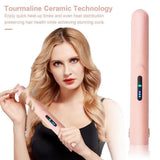 Wireless Hair Curler - USB Rechargeable, Fast Heating, Large Capacity Battery, Portable Mini Curling V1192-AZ-W-23096