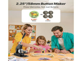 Button Maker Machine, 58 mm, Pin Maker Machine with 500pcs Button Parts, Circle Cutter, Hex Wrenches V952-BJSKXZJ58MMSUVL9F001V0