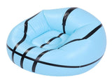 Inflatable Sofa Chair Blue Basketball Pattern PVC Ergonomic Blow Up Couch for Reading Watching V1294-YM0901-3116250018711