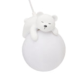 Bear Moon Pendant Lamp 3D Moon Pendent Light Ceiling Hanging Lamp for Bedroom Children Room V1294-YM0901-3119250023211
