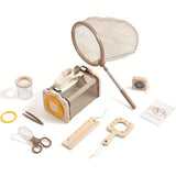 STEM Insect Observation Explorer Kit Wooden Telescopic Butterfly Net, Ventilated Habitat Box, V1232-HWTXTZ-001