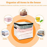 6Pcs Clear Storage Bag, Waterproof and Transparent, Cube Large Capacity Design, for Clothes Sweater V1369-AZ3-W-12281