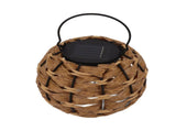 Outdoor Solar Lantern LED Waterproof Hollowed Rattan Ball Solar Hanging Light with Handle for V1294-YM0710-3119230151211