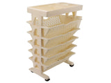 Movable Bookshelf Removable Bookcase Rotatable Multilayer Mobile Bookshelf for Bedroom Dormitory V1294-YM0901-3116230011612