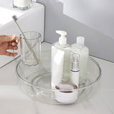 Round Makeup Organizer Countertop Rotating Clear Nordic Style Cosmetic Storage Box V1294-YM0901-3117240232711