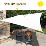 5x5x5m Waterproof Outdoor Triangular Sun Sail UV Protective Shade Net for Camping Garden Terrace and V1188-MS-325-1253