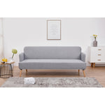 Merlin 3 Seater Sofa Futon Bed Fabric Lounge Couch - Grey V315-VOL-MERL-01