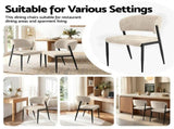 Artiss Dining Chairs Set of 4 Linen Fabric Soft Upholstered Chairs Beige DINC-KJ-7016-BGX4