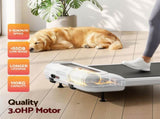 Everfit Treadmill Electric Walking Pad with Incline Under Desk Home Gym White TMILL-400-INC-WH