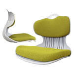 2X Slender Chair Posture Correction Seat Floor Lounge Padded Stackable LIME V274-FT-SLDC-GNYE-X2