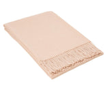 Paddington Throw - Fine Wool Blend - Blush V164-PA10