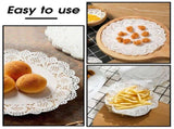 150Pcs White Paper Doilies 10.5inch Round Lace Paper Doilies for Food,Cakes, Desserts, Crafts, and V1192-AZ-W-17323
