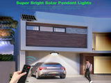 Solar Pendant Light Water Resistant LED Shed Light 5 Light Modes Motion Sensor Timer Pendant Lamp V1294-YM0901-LMH00376